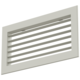 Wandrooster aluminium enkel instelbaar met regelklep – met klemveren – 400x100 mm – RAL 9010