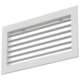 Wandrooster aluminium enkel instelbaar met regelklep – met klemveren – 200x100 mm – RAL 9016