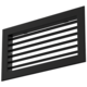 Wandrooster aluminium enkel instelbaar – met klemveren – 800x100 mm – RAL 9005