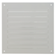 Buitenrooster vierkant 150x150mm aluminium - RAL9010