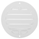 Buitenrooster rond 80mm aluminium - RAL9016