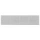 Wandrooster 400x100mm aluminium - RAL9016