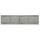 Wandrooster 400x100mm aluminium - Ongecoat