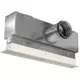 Lijnrooster aluminium met 2 instelbare patroonbladen – 1000 mm – RAL 9010 + geïsoleerd plenum met luchtdebietregelklep