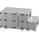 Maxivent WTW luchtbehandelingkasten met tegenstroomwisselaar 5000 m3/h met warmwaterbatterij en DX-koeling horizontaal links - PHE 5000 H WDJL T 01