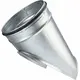Zadelstuk Ø 125mm - 100mm (45°) - Gegalvaniseerd