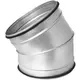 Ronde spiro bocht 30° Ø 315mm voor spirobuis