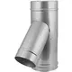 DW diameter 200 mm (200/250) T-stuk T135 EW I316L/I304 (D0,5/0,6)