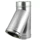 DW diameter 130 mm (130/180) T-stuk T135 I316L/I304 (D0,5/0,6)
