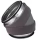 Thermoduct geïsoleerde bocht 45 graden diameter 355 mm