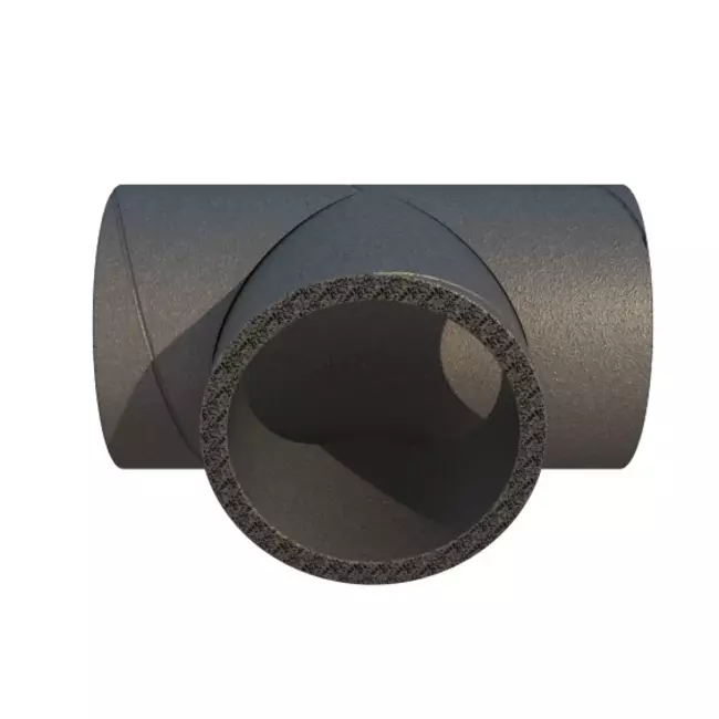 Ubbink Aerfoam 90 graden T-stuk 125 mm