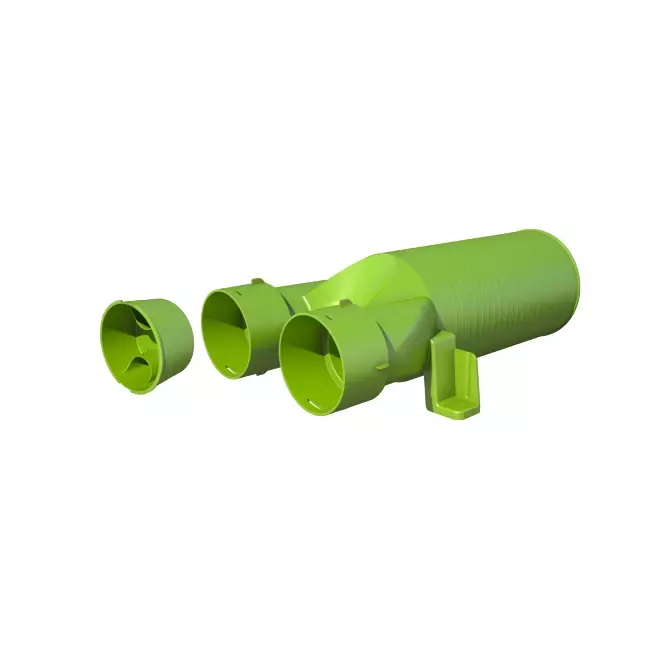 Ubbink Air Excellent 34C ventieladapter 125 2x180°