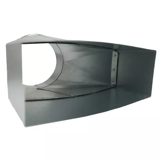 Verloopstuk 170x80 mm naar diameter 150 mm tbv instortkanaal