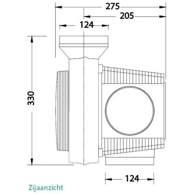 Orcon Compact 10RHP 320 m³/h + vochtsensor - perilex stekker