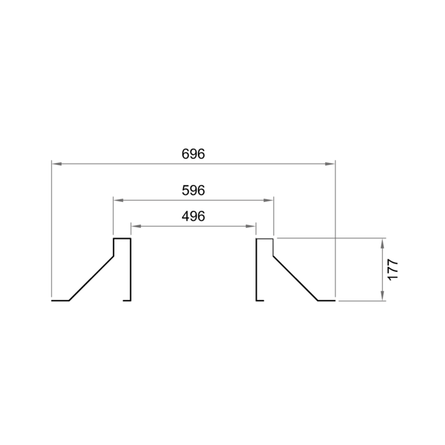 DOS-G geïsoleerde aluminium dakopstand 400x400