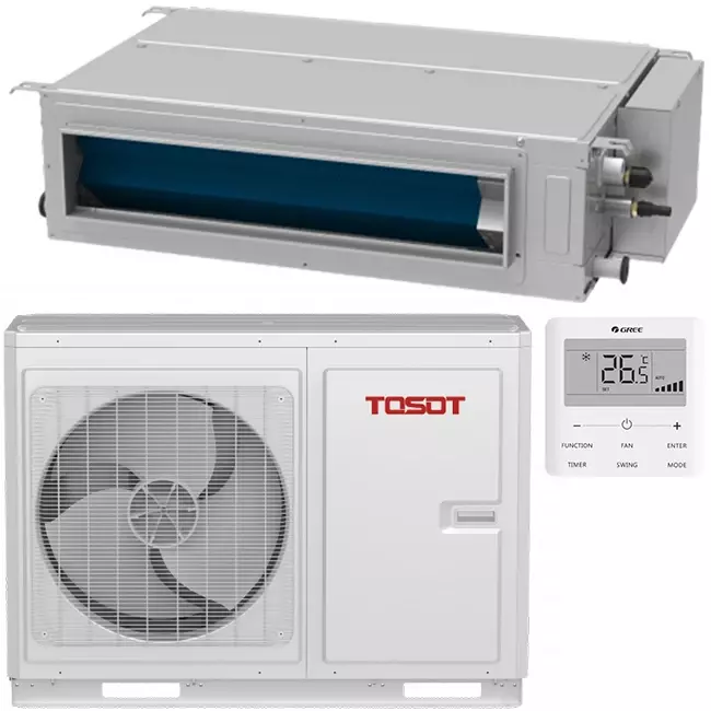 Tosot by GREE Inverter Kanaal airco DTS-24R R32 7,0 kW set