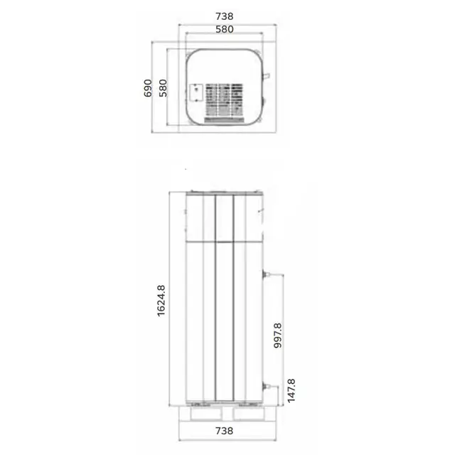 LG Inverter warmtepompboiler 200L 230V - WH20S
