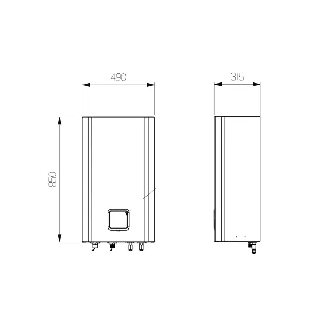LG Hydrobox warmtepomp Binnenunit 3 Fase R290 12,0 kW