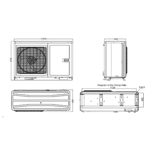 Tosot by GREE Versati IV Monobloc warmtepomp 400v R32 14 kW