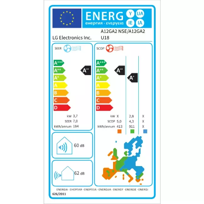 LG airco binnenunit Artcool Gallery Premium R32 3,5 kW