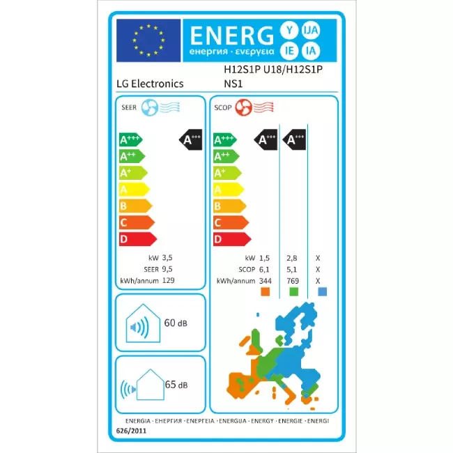 LG airco binnenunit DUALCOOL Premium R32 3,5 kW