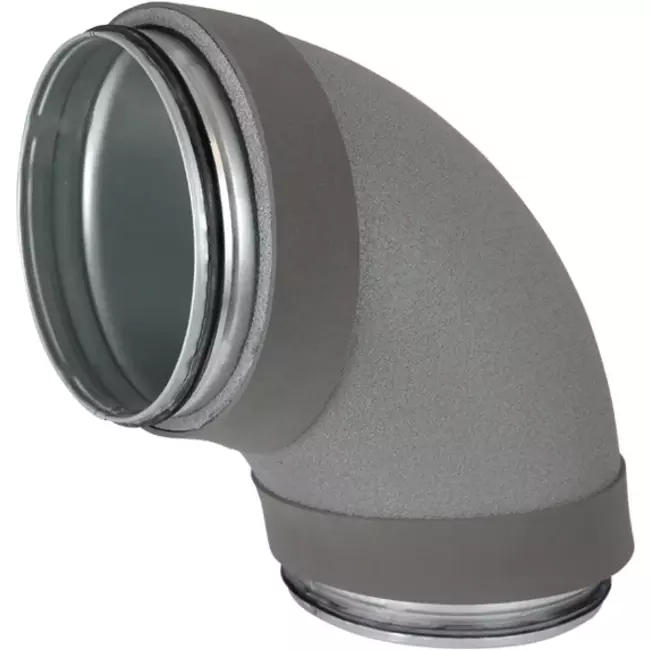 Thermoduct geïsoleerde bocht 90 graden diameter 200 mm