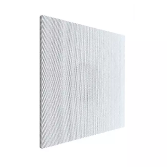 Geperforeerd instelbaar plafondrooster voor toevoer 594x594 - transitiestuk voor bovenaansluiting Ø 125 mm