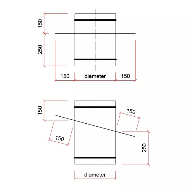 Plakplaat 49 graden Stream-Vent ventilatiekap diameter 630 mm