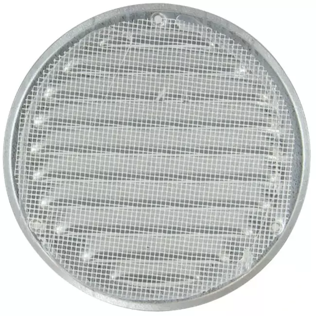 Metalen ventilatierooster rond Ø 200mm zink - MR200ZN