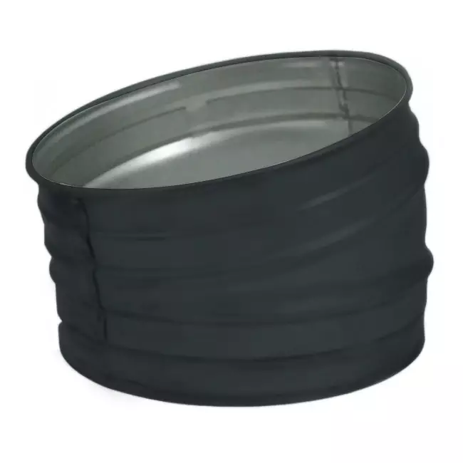 Spiro bocht 125 mm 15 graden (sendz. verz.) RAL7016