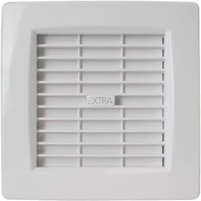 Europlast badkamerventilator Ø 100 mm Wit met automatische sluitklep - luxe X100Z