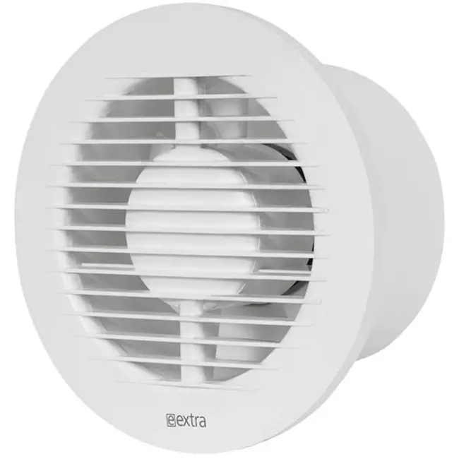 Badkamer ventilator rond Ø 125 mm wit met timer - EA125T