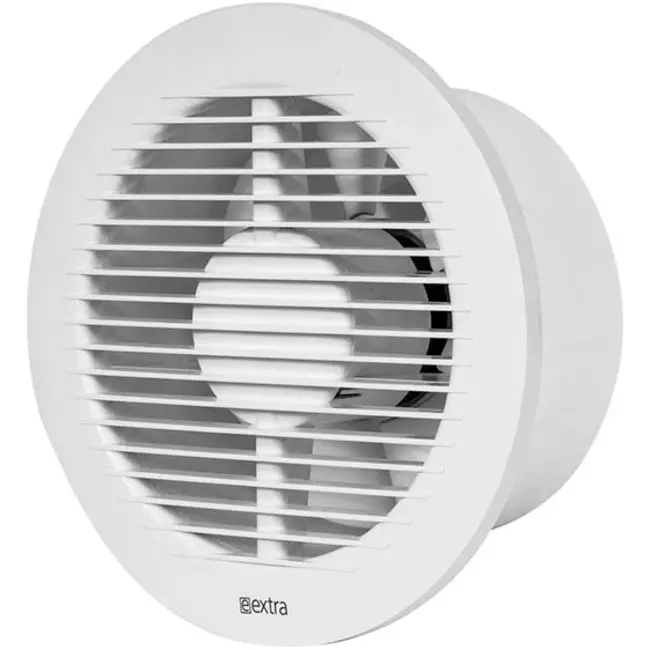 Badkamer ventilator rond Ø 150 mm wit met timer - EA150T