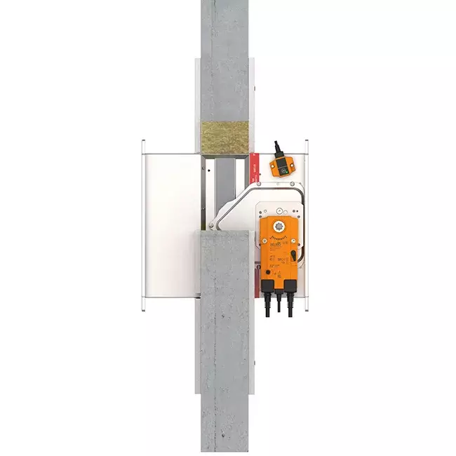 Brandklep rechthoekig servomotor 24V - E-FD25 200x500 M24 S