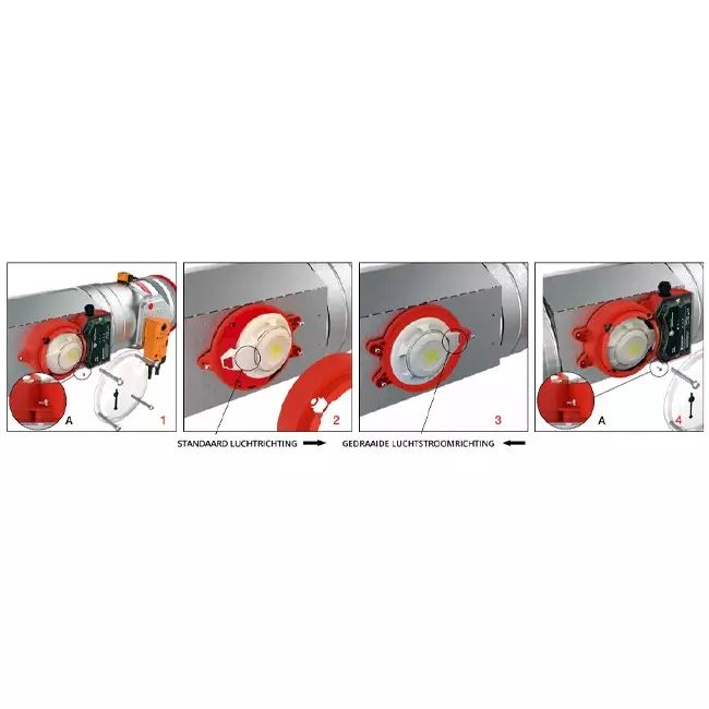 Rooksensor 230V voor ronde brandklep 125 mm - E-FDC A SSA D125 230