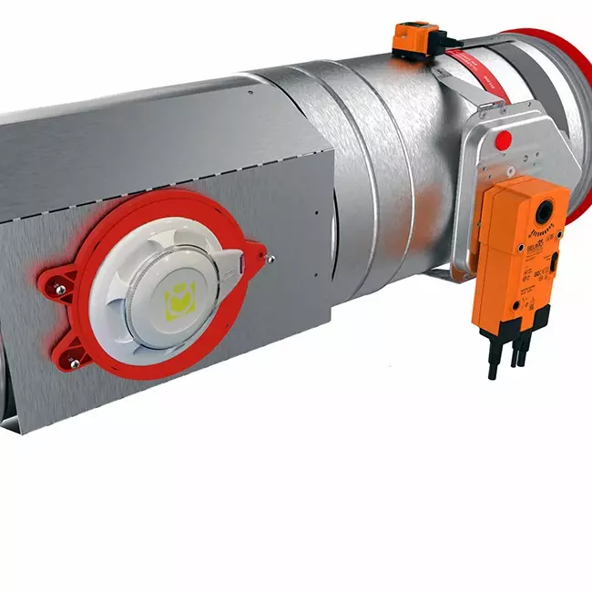 Rooksensor 230V voor ronde brandklep 125 mm - E-FDC A SSA D125 230