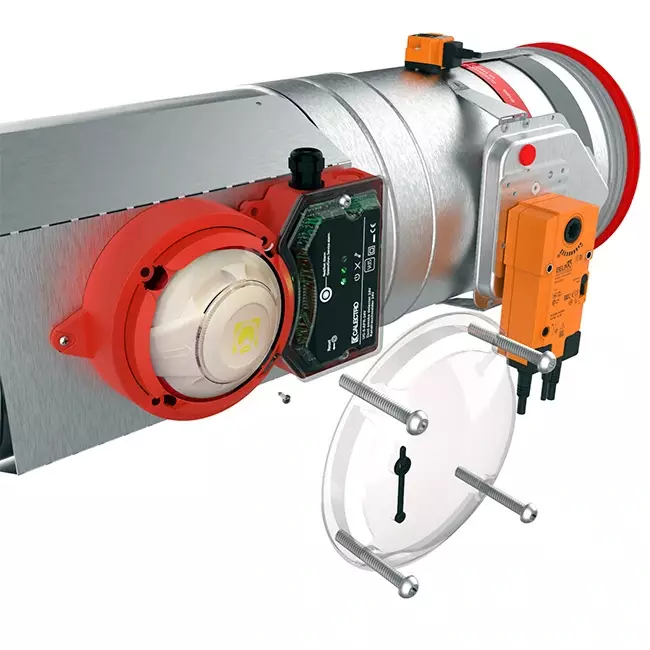 Rooksensor 230V voor ronde brandklep 125 mm - E-FDC A SSA D125 230