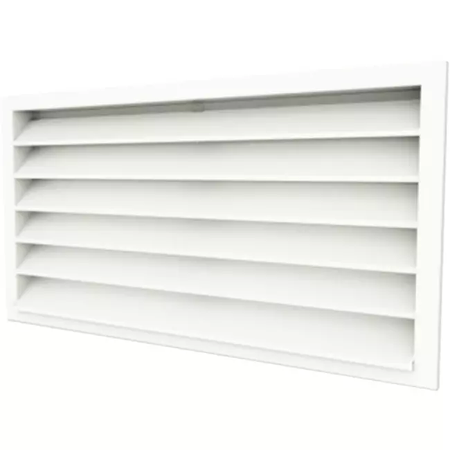 Buitenmuurrooster gegalvaniseerd staal 800x300 - RAL 9010