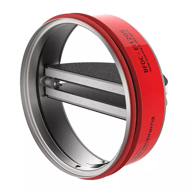 Brandvlinderklep rond 100 mm - E-BFDC EI120S 100