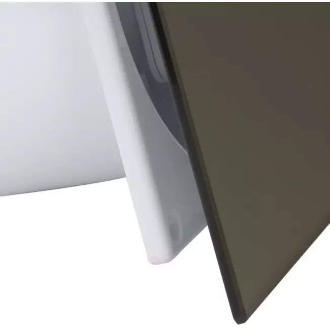 Badkamer ventilator Ø 100 mm met timer en vochtsensor - glazen front satijn goud