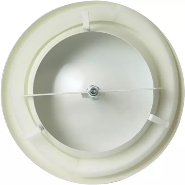 Ventilatie toevoer ventiel metaal Ø 80 RAL 9010 met klemveren - DVSC-P080