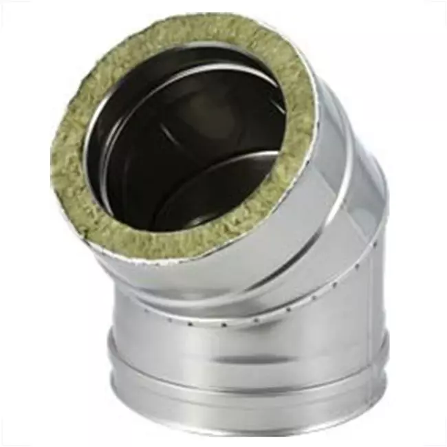 DW diameter 100 mm (100/150) bocht 45 gr I316L/I304 (D0,5/0,6)