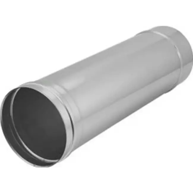 Kachelpijp Ø 150 mm RVS enkelwandig - L = 1000 mm