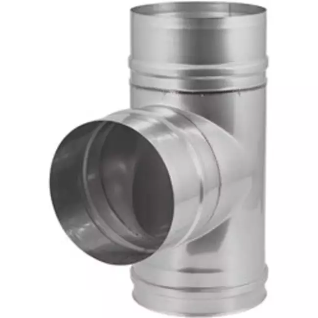 EW diameter 80 mm T-stuk 90 gr I316L (D0,5)