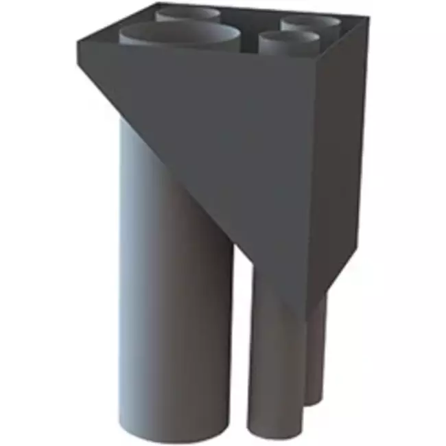 Extra verlenging kanalen 1300 mm i.p.v 650 mm