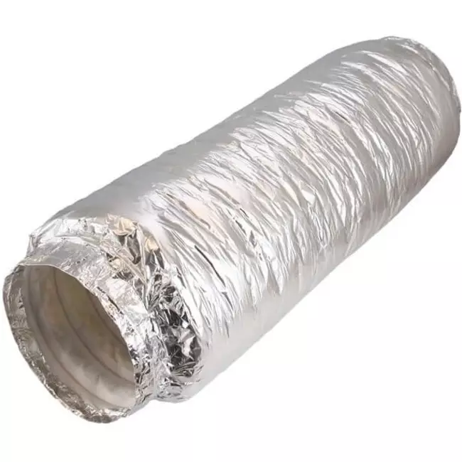Flexibele geluiddemper non-woven met aansluiting diameter 150 mm lengte 1000mm