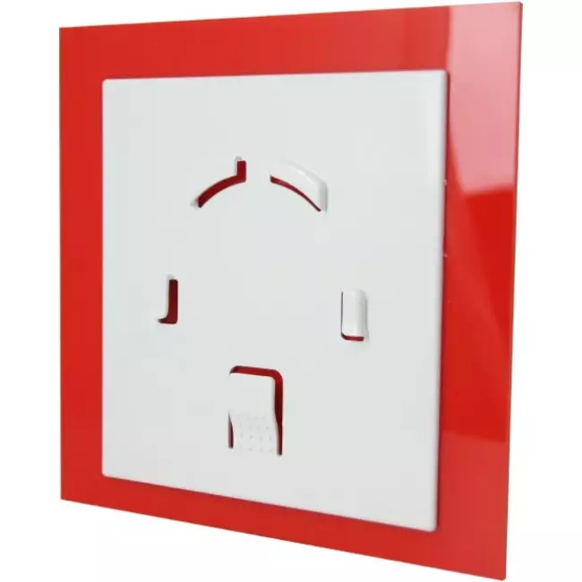Air Roxy badkamerventilator met aansluitdiameter 100 mm met timer - kunststof front rood