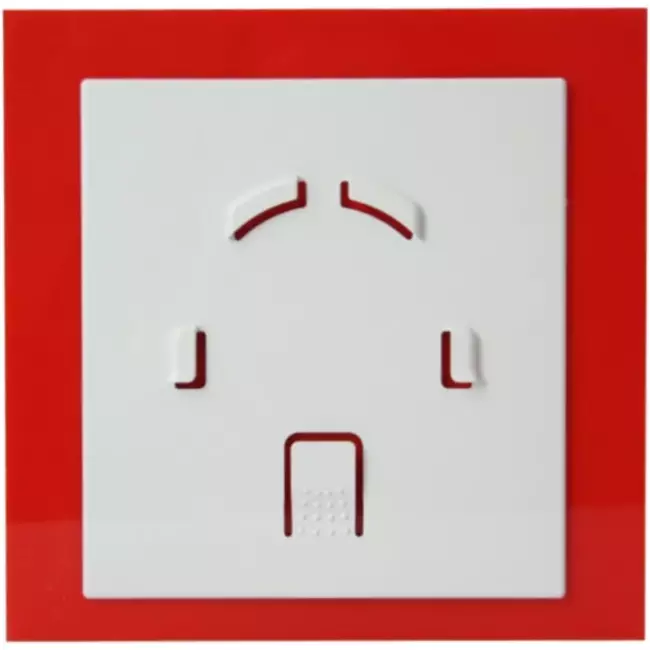 Air Roxy badkamerventilator met aansluitdiameter 100 mm met timer - kunststof front rood