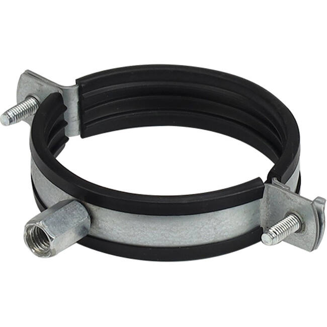Metalen beugel diameter 125 mm met rubber (sendz. verz.)