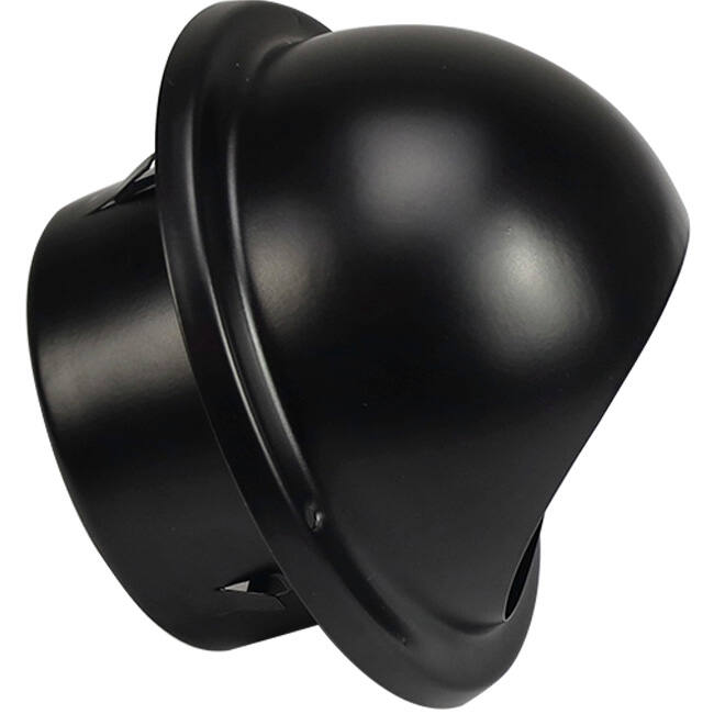 RVS bolrooster 125mm geveldoorvoer - EL-SS-B125 SS RAL9005